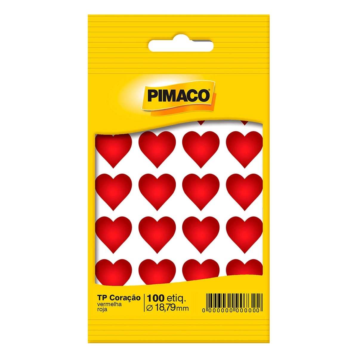 ETIQUETA CORACAO PIMACO